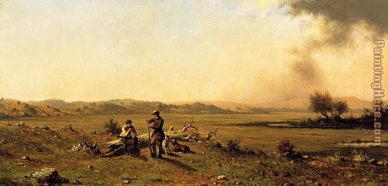 Hunters Resting painting - Martin Johnson Heade Hunters Resting art painting